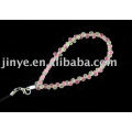 moda pulsera de perlas de vidrio transparente